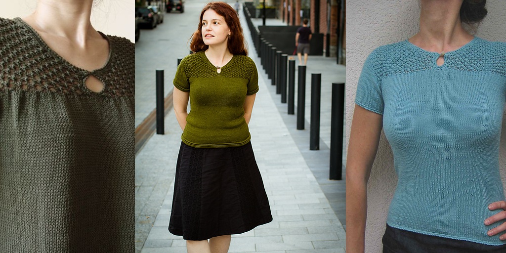 Блуза спицами Hey Hey, My My Женская блуза спицами фото и описание