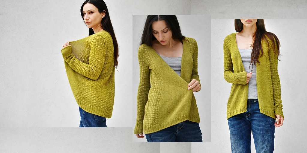 Кардиган рельефным узором Diane Кардиган рельефным узором спицами