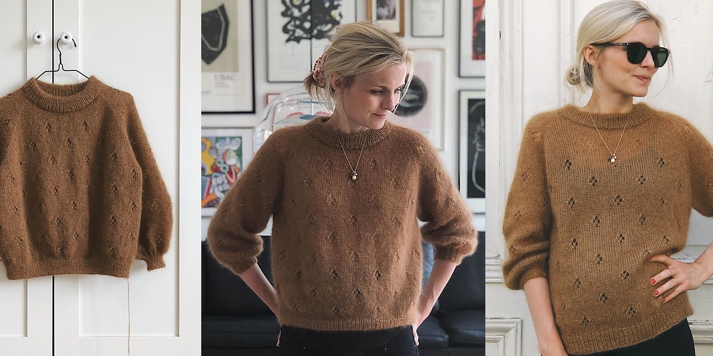 Пуловер без швов Fortune Пуловер из мохера спицами