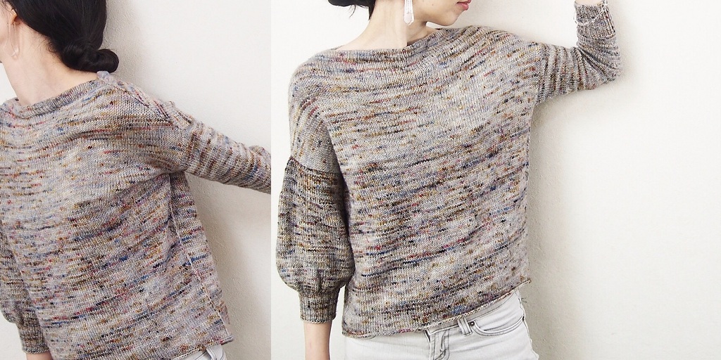 Пуловер с рукавом баллон Rainy Drops Пуловер с рукавом баллон