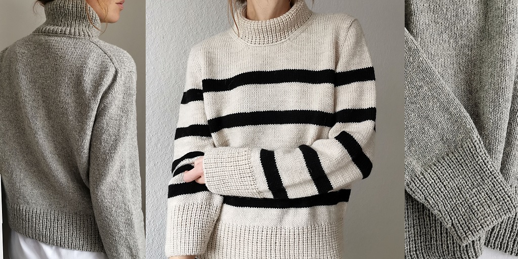 Свитер с японским плечом вязаный сверху Maxime Пуловер с японским плечом