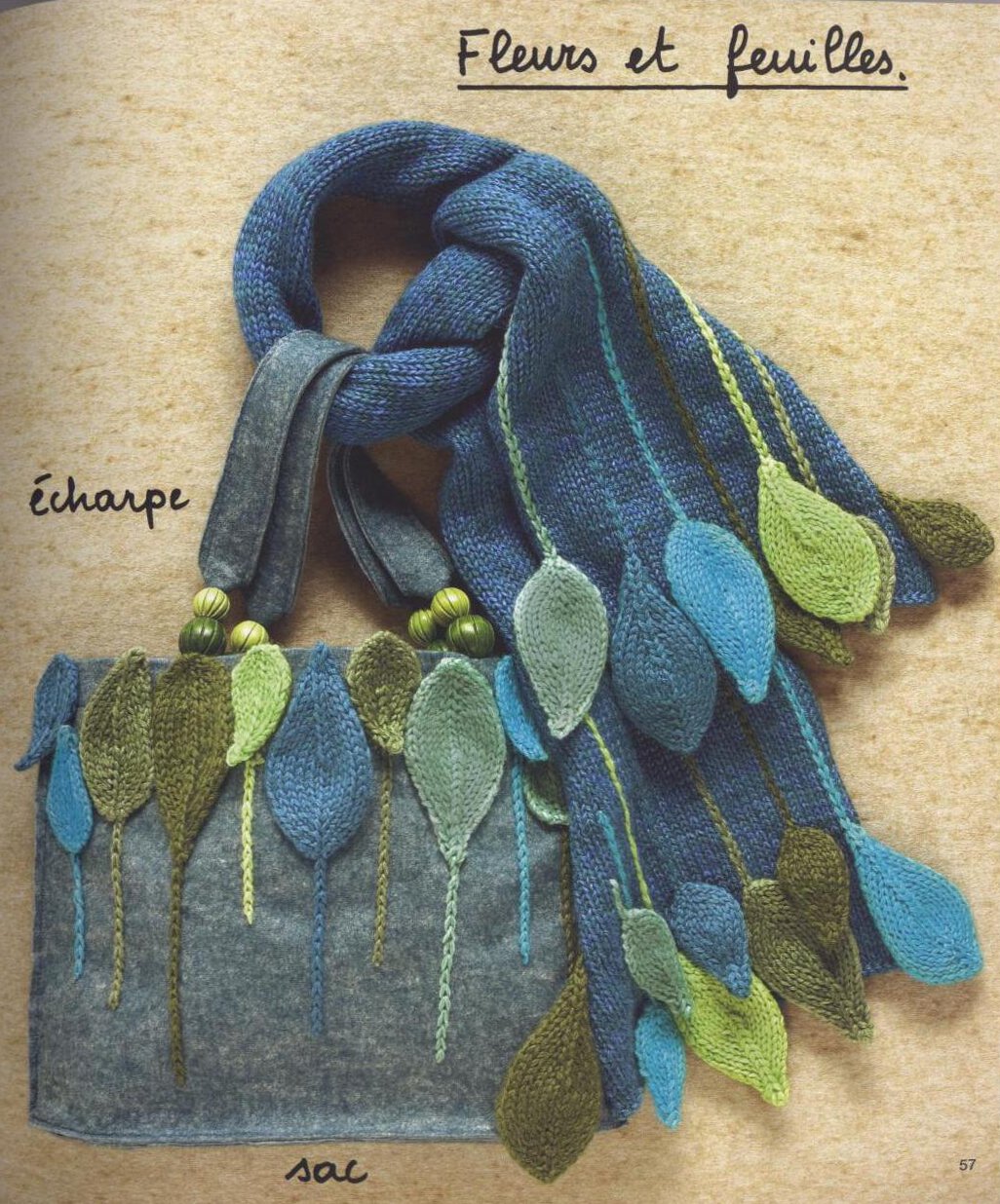 sharf-i-sumka-fleurs-et-feuilles