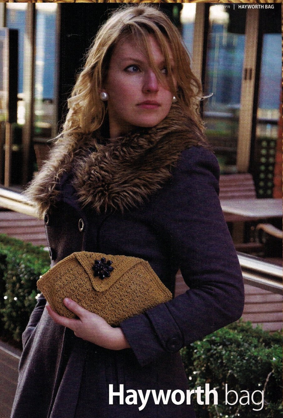 Винтажная ретро сумка крючком с описанием от 1944 года