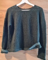 Пуловер спицами без швов описание