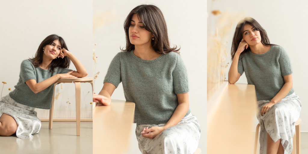 Топ сверху Arigato Топ сверху спицами с описанием