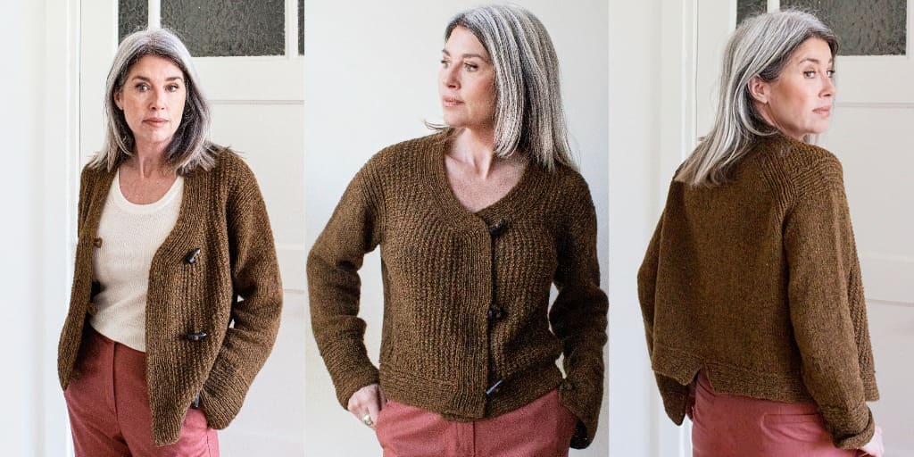 Кардиган с японским плечом Tosca Вязаный спицами кардиган