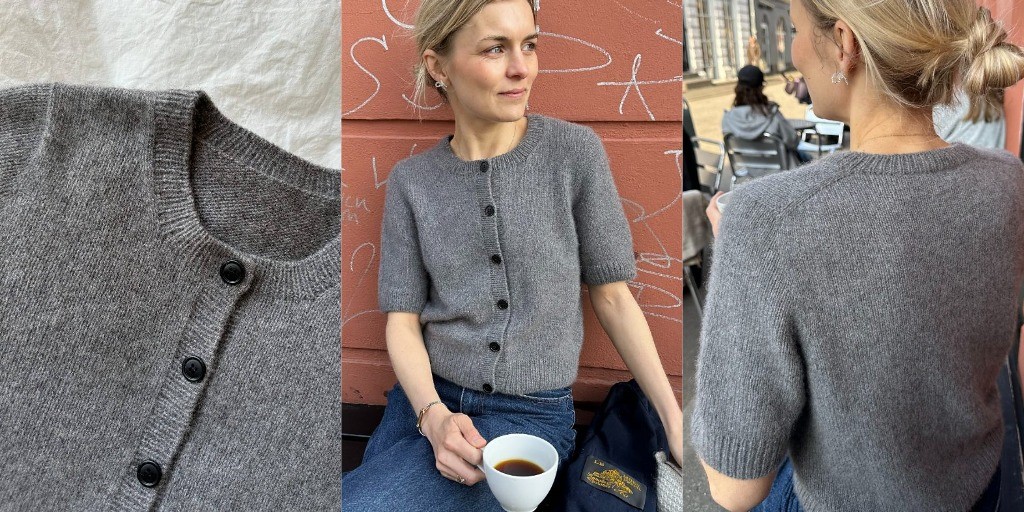 Укороченный кардиган Maggie Летний кардиган спицами