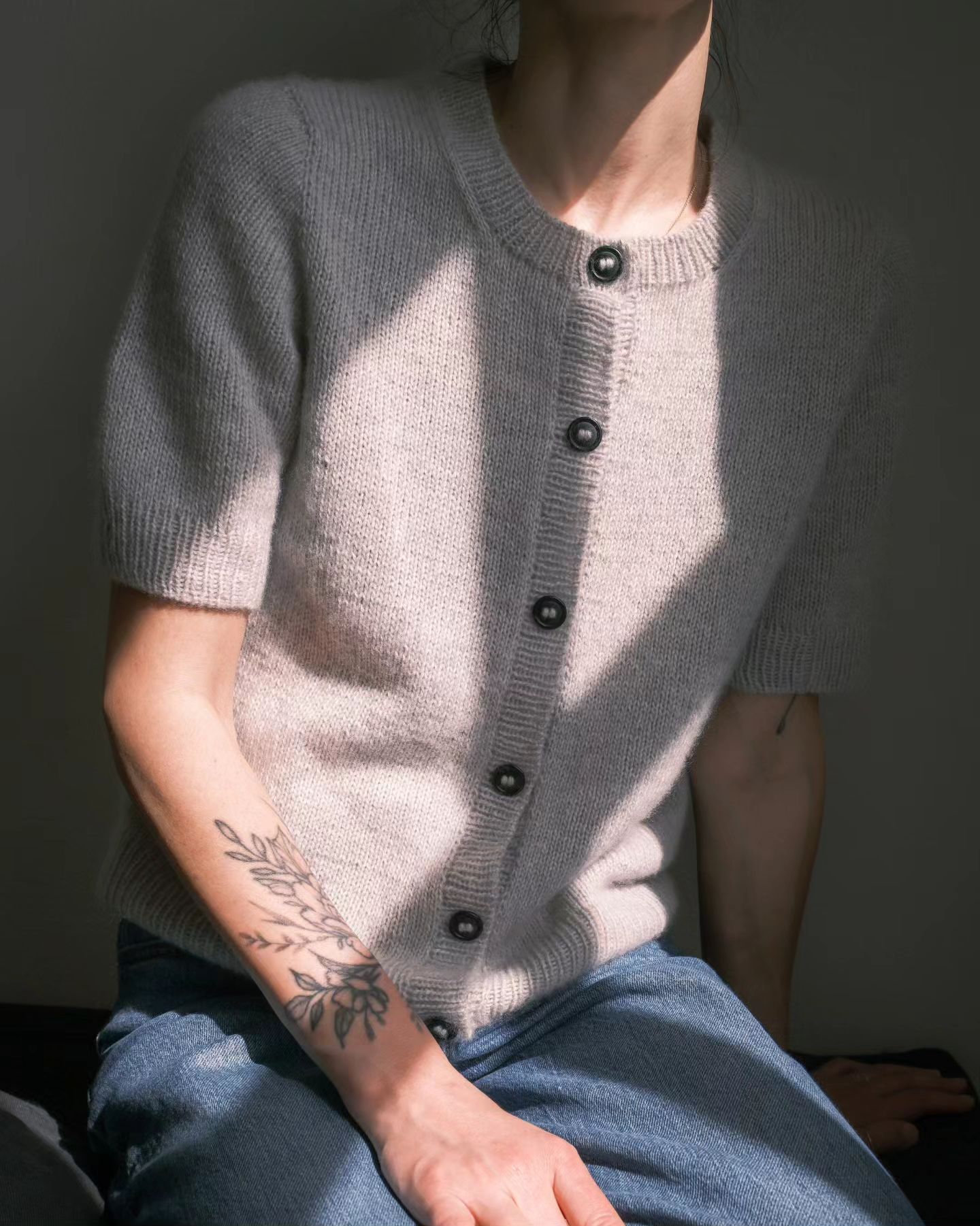 Летний кардиган спицами