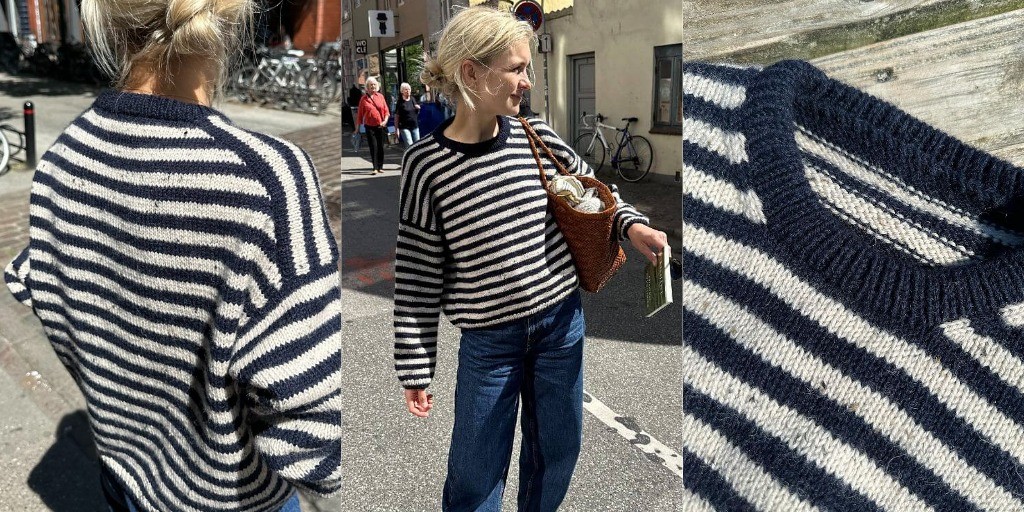 Свитер в полоску OLGA Свитер в полоску спицами