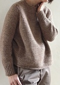 Пуловер из толстой пряжи без швов с описанием