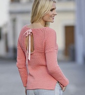 Пуловер с вырезом на спине Summer in Paris