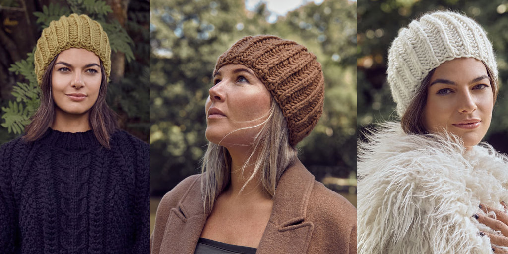 Вязаные шапки для женщин » Модные модели зима 