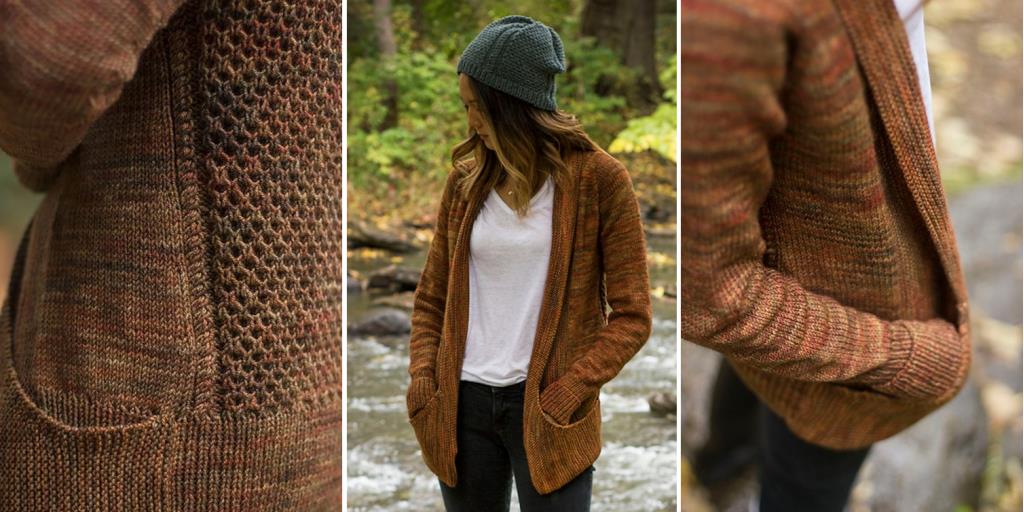 Кардиган с карманами Portage Кардиган с карманами спицами