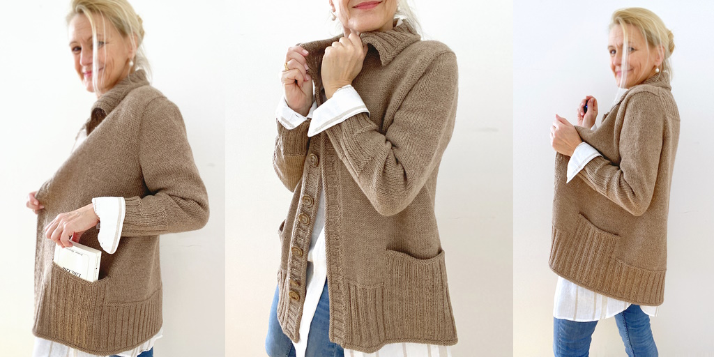 Кардиган с большими карманами Pocket Edition Кардиган с большими карманами спицами