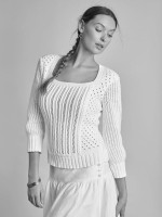 Пуловер женский спицами модель 2020 года