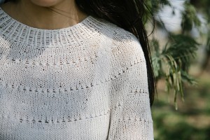 Ажурный узор пуловера