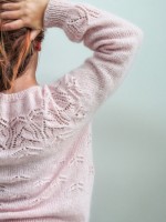 Ажурный пуловер спицами