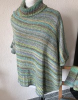 Ассиметричный свитер спицами