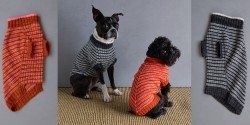 Полосатый свитер для собаки