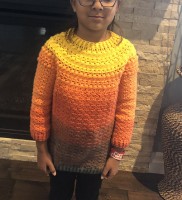 детский пуловер крючком