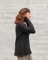 Женский бесшовный пуловер спицами  