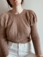 Женский пуловер-реглан из мохера на шёлке