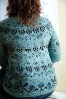 Жаккардовый пуловер схема