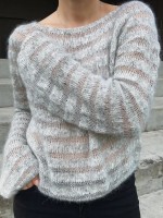 Воздушный пуловер из шерсти и мохера