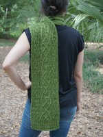 Арановый шарф спицами