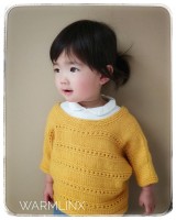 Детский пуловер свободного покроя спицами