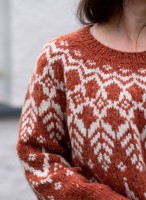 Теплый пуловер спицами унисекс описание