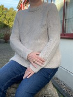 Пуловер текстурным узором