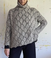 Ажурный пуловер схемы и описание