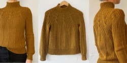 Пуловер с текстурным узором, описание