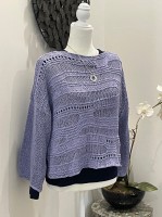Красивый летний пуловер спицами