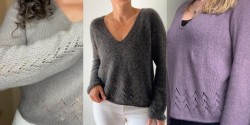 Пуловер реглан спицами