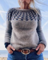 Красивый пуловер спицами. описание