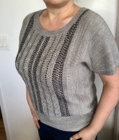 Пуловер с текстурным узором 