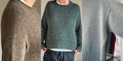Пуловер интересной конструкции спицами