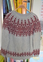 Жаккардовый пуловер схемы и описание
