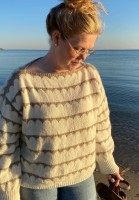 Красивый пуловер спицами, описание