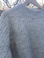 Пуловер ломаной резинкой описание