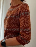 Красивый пуловер схемы и описание