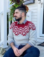 Мужской пуловер описание