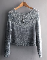 Пуловер красивый узор спицами схема и описание