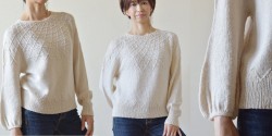 Пуловер с круглой кокеткой