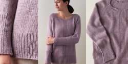 Вязаный пуловер спицами женский описание