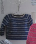 Вязание для малышей кофточки Blue из Mani di Fata 8 2012