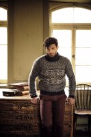 Жаккардовый мужской свитер Lindisfarne