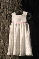 Крестильное платье спицам для девочки Song of the Spruce